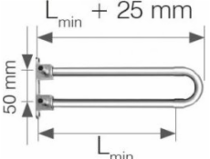KAN-therm úhlový objímkový třmen s konzolou 300 mm 18x2,5 (1109068034)