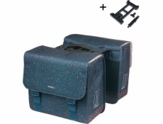 Basil DVOJITÁ KOLOVÁ TAŠKA FLAIR, MIK s montážním adaptérem, 35 l, vodotěsná, tmavě modrá (NOVINKA 2025)