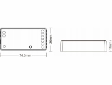 MiBoxer FUT037Z+ ZigBee LED OVLÁDAČ OSVĚTLENÍ, 2,4 GHz 12... 24 V DC / Mi-Light