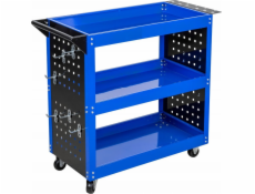 DÍLENSKÝ VOZÍK 3 ÚROVNĚ VYZTUŽENÝ /STŘÍBRNÝ