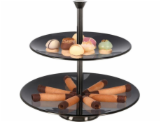 Excellent Houseware Kovový dvoupatrový talíř