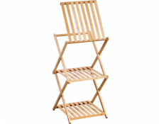 Bambusová police se třemi policemi, 67 cm