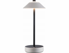 PELLINI LED DIM USB-C dobíjecí stolní lampa 2W 300lm 3000K-6500K IP44 béžová / matná černá / kůže / kov
