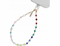 Crong Přívěsek na telefon - Přívěsek na telefon na šňůrku (duhové drahokamy)