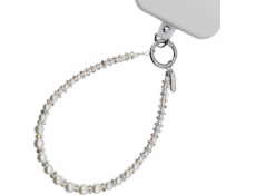 Crong Přívěsek na telefon - Přívěsek na telefon na šňůrku (stříbrné korálky)