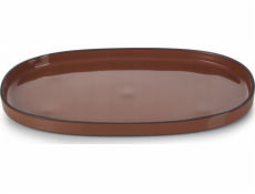 Revol Talíř CHARACTERE 35x21 cm Skořicový