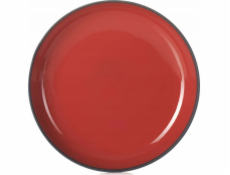 SOLID talíř 23,5 cm, červená a černá