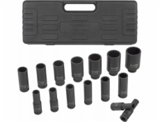 Forsage Sada hlubokých rázových objímek 1/2  15 ks. (12stranný) (10–36 mm)