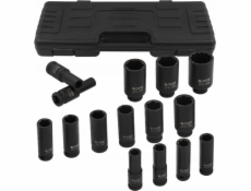 Forsage Sada hlubokých rázových objímek 1/2  15 ks. (6stranný) (10–36 mm)