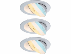 AUMUS LED 3-STEP DIM 3X5W 700lm 105mm 2700K-6500K IP20 230V Matný chrom/hliník zapuštěná sada osvětlení