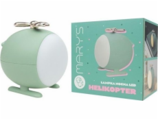 Plexido LED noční světlo vrtulník zelené