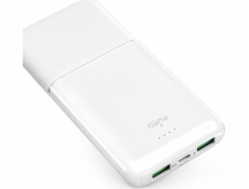Puro Powerbanka DAILY 10 PLUS 10000mAh 2x USB A / 1x USB-C 22,5W - bílá