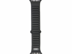 Pásek Audi Logo Synthetic Leather Magnetic Ring pro Apple Watch 40/41/42 mm černý