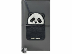 Pupa Nimmy Sada 2v1 zápisník + pero černá/černá Big Eyed Pet 2.0 Panda