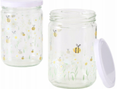 Boltze Šroubovací sklenice na skladování MED, 500 ml, 2 ks.