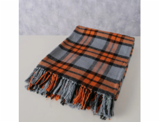 Bavlněná deka s třásněmi KARO, 180 x 140 cm