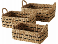 Sada tkaných košů BOKAR, 3 ks.
