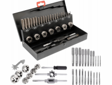 Bituxx Sada závitníků a závitnic, 32 dílů. (M3-M12) kovové pouzdro