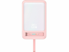 Usams Powerbanka XM Series CD219 10000mAh Magnetická bezdrátová růžová