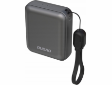 Dudao Powerbanka K22+ 10000mAh 22,5W USB-C s přívěskem/kabelem - šedá