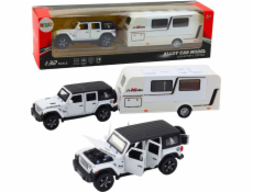 LeanToys Sada kovových světel pro terénní obytné vozy, zvuky, bílá 1:32 EDUKAMP