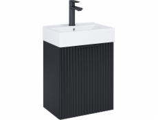 Alkotest A852446532 / ROCA / REEF UNIK KOUPELNOVÁ SADA 45 CM, ČERNÁ MATNÁ (BEZ SIFONU)