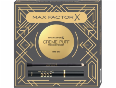 MAX FACTOR Creme Puff Set matný pudr na obličej + řasenka 2000 kalorií + oční linka Kohl Pencil 4g