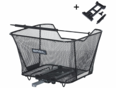 BASIL LESTO MIK zadní nosičový koš, MIK System (připraven k použití), ocelově černá (NOVINKA 2025)