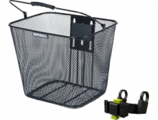 BASIL BILBAO Košík na řídítka, KlickFix s držákem na řídítka, ocel, černá (NOVINKA 2025)