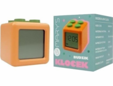 Plexido Budík oranžový blok