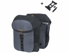 Basil Plachtová brašna na dvojitý brašný systém MILES TARPAULIN MIK 34L, systém MIK (připraveno k použití), 100% vodotěsná, černá (NOVINKA 2025)