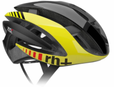 RH+ Cyklistická helma Z Alpha, lesklá černá-lesklá žlutá, fluo-matná černá EHX6072 01, velikost L/XL (58-62)