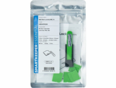 SmartKeeper ESSENTIAL Zámek portu Micro SD (MSD04) + Mini klíč pro zámek (U04) (Barevný kód zelený, 4 kusy + 1 klíč)