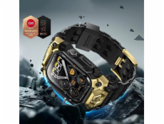 Apple Watch 10 (46 mm) černo/zlaté pouzdro SUPCASE Unicorn Beetle Ore Case s páskem