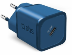 SBS Mobile SBS TETRGAN1C20B 20W GaN nástěnná nabíječka s Power Delivery - modrá