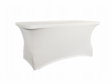 Povlak na stůl obdélníkový, délka 152,4 cm, bílý