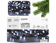 ExtraLink | LED lampy | 200L studené bílé koule, délka 3 + 16 m