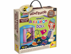 Lisciani Dřevěná magnetická panenka MONTESSORI