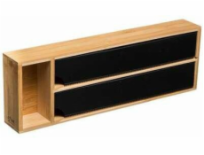 5five Kuchyňský organizér na alobal a pečicí papír ČERNÝ BAMBOU