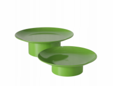 Kovové podnosy na noze PLANA, 2 ks. O 32,5-28 cm