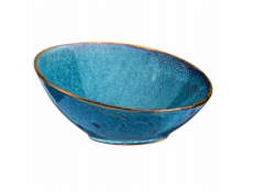 Verlo TMAVĚ MODRÁ Šikmá mísa na bufet, průměr 25 cm