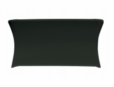 Obdélníkový přehoz na stůl, délka 182,9 cm, černý