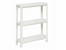 Úzká 3patrová koupelnová polička NIV z plastu, 52 x 17 x 70,5 cm