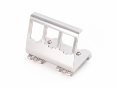 Digitus Adaptér na DIN lištu pro 3 moduly Keystone (nerezová ocel)