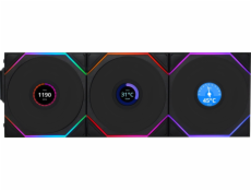 Lian Li Ventilátor UNI FAN TL Wireless LCD 120, 3 kusy, černý (12TLLCD1W3B)