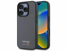 Pevné pouzdro Red Bull RBHMP16X24CFILSK iPhone 16 Pro Max 6.9 černo/černé uhlíkové vlákno lesklé Logo MagSafe