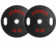 HMS TOG25 2 x 25 KG OLYMPIJSKÝ KOTOUČ S POGUMOU 2 x 25 KG