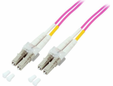 EFB Optický patch kabel LC-LC 50/125 OM4 LSZH Duplexní multimodový 2 m, průměr 2 mm
