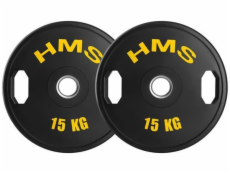 HMS TOG15 2 x 15 KG OLYMPIJSKÝ KOTOUČ S POGUMOU 2 x 15 KG