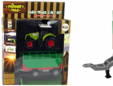 LeanToys Traktor s přívěsem a farma